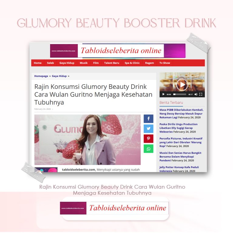 Glumory Beauty Booster Drink Di Tabloid Selebrita